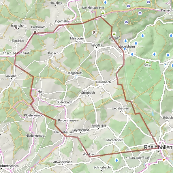 Karten-Miniaturansicht der Radinspiration "Kumbd und Umgebung" in Koblenz, Germany. Erstellt vom Tarmacs.app-Routenplaner für Radtouren