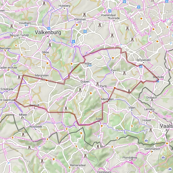 Karten-Miniaturansicht der Radinspiration "Natur pur und landschaftliche Vielfalt" in Köln, Germany. Erstellt vom Tarmacs.app-Routenplaner für Radtouren