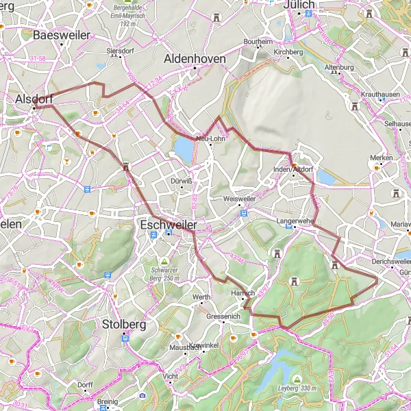 Karten-Miniaturansicht der Radinspiration "Abenteuerliche Fahrt nach Schleiden" in Köln, Germany. Erstellt vom Tarmacs.app-Routenplaner für Radtouren