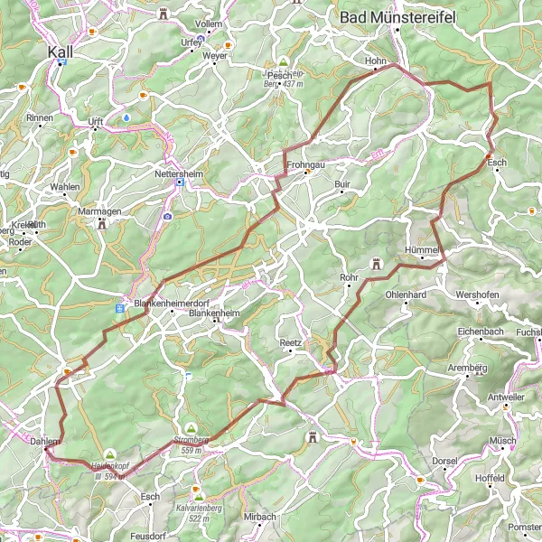 Karten-Miniaturansicht der Radinspiration "Entdeckungstour durch die Eifel" in Köln, Germany. Erstellt vom Tarmacs.app-Routenplaner für Radtouren