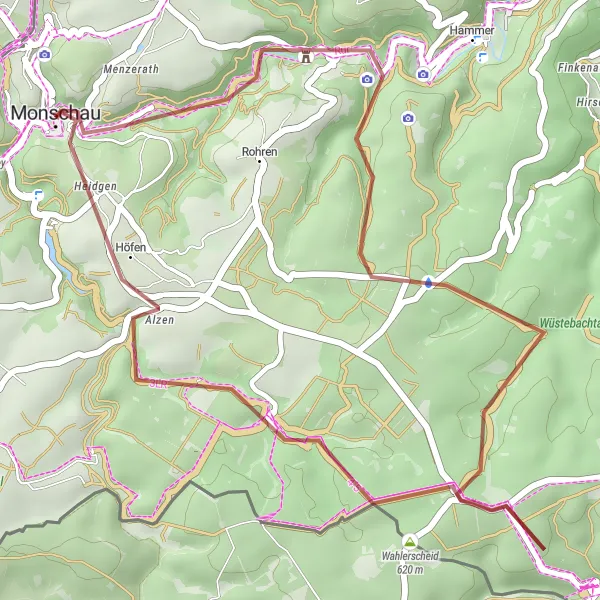 Karten-Miniaturansicht der Radinspiration "Gravelroute durch die Eifel" in Köln, Germany. Erstellt vom Tarmacs.app-Routenplaner für Radtouren