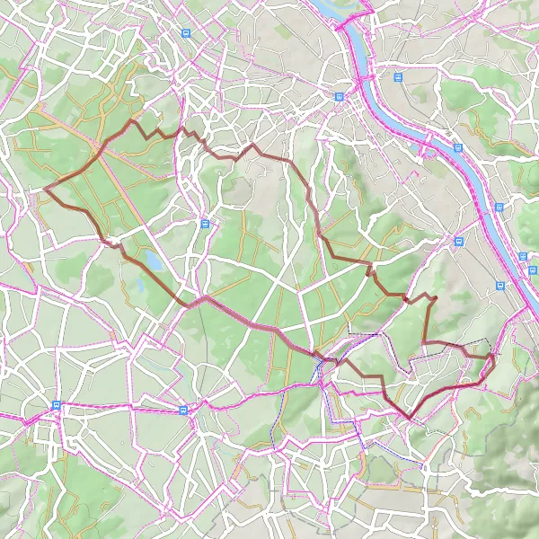 Map miniature of "The Wachtberg Loop" cycling inspiration in Köln, Germany. Generated by Tarmacs.app cycling route planner