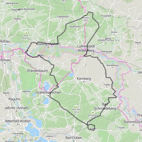 Karten-Miniaturansicht der Radinspiration "Kulturelle Vielfalt und Naturschönheiten" in Leipzig, Germany. Erstellt vom Tarmacs.app-Routenplaner für Radtouren