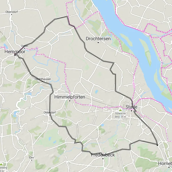 Karten-Miniaturansicht der Radinspiration "Historische Orte und idyllische Landschaften" in Lüneburg, Germany. Erstellt vom Tarmacs.app-Routenplaner für Radtouren