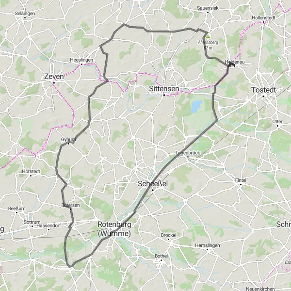 Karten-Miniaturansicht der Radinspiration "Wümmepark Tour" in Lüneburg, Germany. Erstellt vom Tarmacs.app-Routenplaner für Radtouren