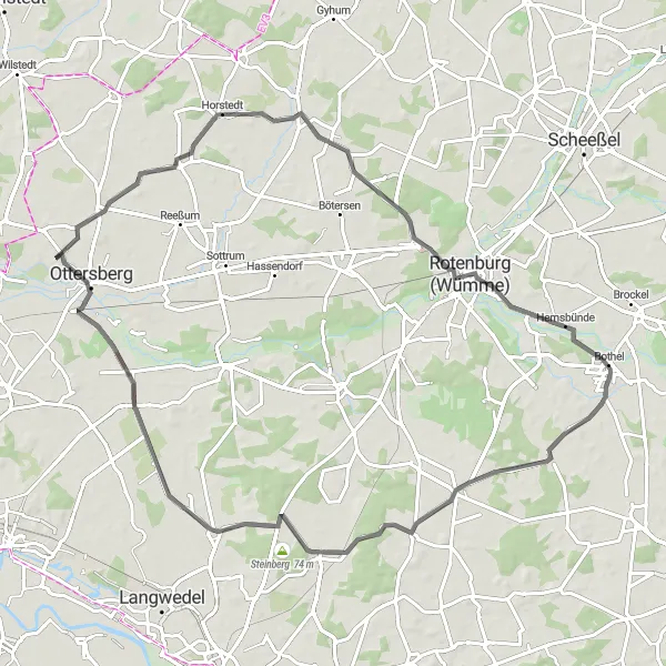 Karten-Miniaturansicht der Radinspiration "Auf den Spuren der Geschichte" in Lüneburg, Germany. Erstellt vom Tarmacs.app-Routenplaner für Radtouren
