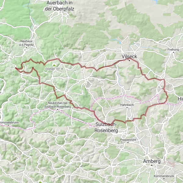 Karten-Miniaturansicht der Radinspiration "Hartenstein - Durch die Schönbrunner Täler" in Mittelfranken, Germany. Erstellt vom Tarmacs.app-Routenplaner für Radtouren