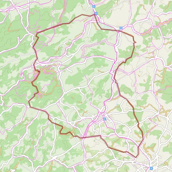 Karten-Miniaturansicht der Radinspiration "Fichtelgebirgsrunde" in Oberfranken, Germany. Erstellt vom Tarmacs.app-Routenplaner für Radtouren