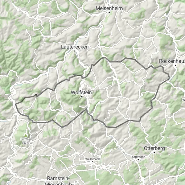 Karten-Miniaturansicht der Radinspiration "Auf den Spuren der Geschichte: Eine kulturelle Reise durch Rheinhessen-Pfalz" in Rheinhessen-Pfalz, Germany. Erstellt vom Tarmacs.app-Routenplaner für Radtouren