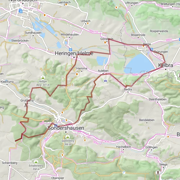 Map miniature of "Harz Explorer" cycling inspiration in Sachsen-Anhalt, Germany. Generated by Tarmacs.app cycling route planner