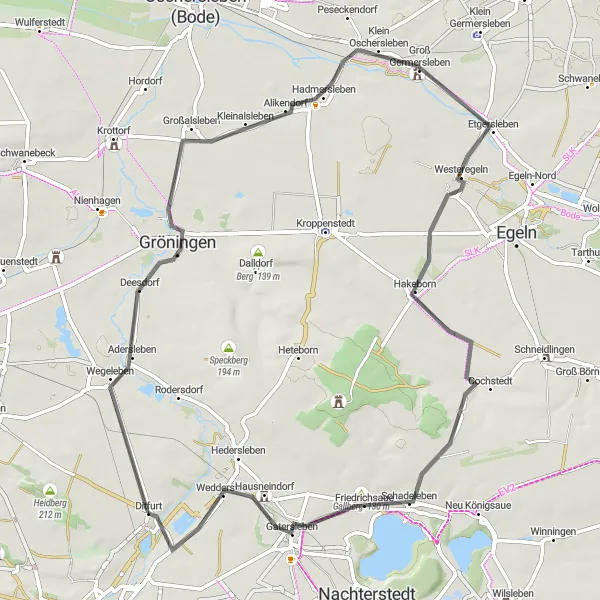 Karten-Miniaturansicht der Radinspiration "Straßentour durch die Harzregion" in Sachsen-Anhalt, Germany. Erstellt vom Tarmacs.app-Routenplaner für Radtouren