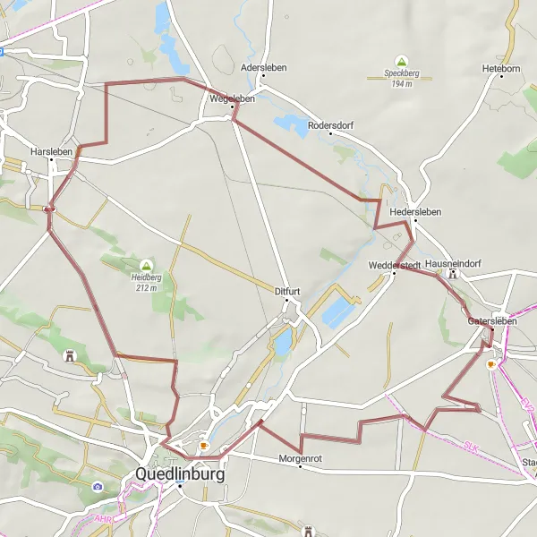 Karten-Miniaturansicht der Radinspiration "Rundfahrt zu den Schätzen des Harzes" in Sachsen-Anhalt, Germany. Erstellt vom Tarmacs.app-Routenplaner für Radtouren