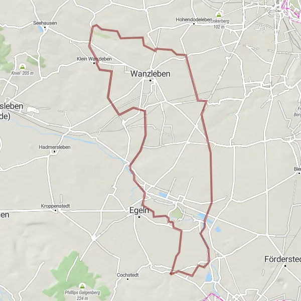 Map miniature of "Magdeburg Exploration" cycling inspiration in Sachsen-Anhalt, Germany. Generated by Tarmacs.app cycling route planner