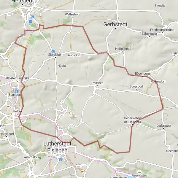 Karten-Miniaturansicht der Radinspiration "Rund um Großörner" in Sachsen-Anhalt, Germany. Erstellt vom Tarmacs.app-Routenplaner für Radtouren