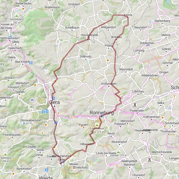 Karten-Miniaturansicht der Radinspiration "Bergbau-Erbe und Naturerlebnisse" in Sachsen-Anhalt, Germany. Erstellt vom Tarmacs.app-Routenplaner für Radtouren