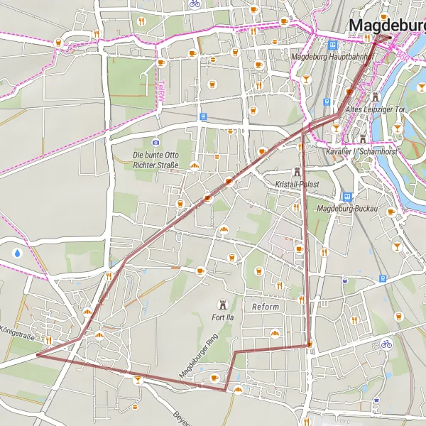 Karten-Miniaturansicht der Radinspiration "Grüne Oase entlang der Elbe" in Sachsen-Anhalt, Germany. Erstellt vom Tarmacs.app-Routenplaner für Radtouren