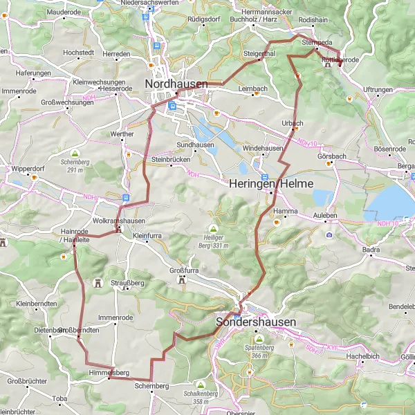 Karten-Miniaturansicht der Radinspiration "Harz-Hochgefühle" in Sachsen-Anhalt, Germany. Erstellt vom Tarmacs.app-Routenplaner für Radtouren