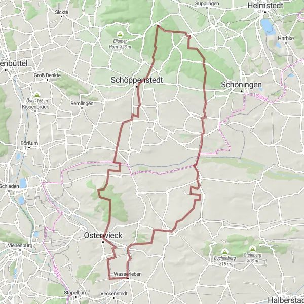 Karten-Miniaturansicht der Radinspiration "Gravel-Tour durch den Harzvorland" in Sachsen-Anhalt, Germany. Erstellt vom Tarmacs.app-Routenplaner für Radtouren