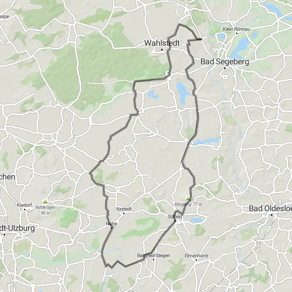 Karten-Miniaturansicht der Radinspiration "Erlebnisreiche Fahrradtour durch Schleswig-Holstein" in Schleswig-Holstein, Germany. Erstellt vom Tarmacs.app-Routenplaner für Radtouren