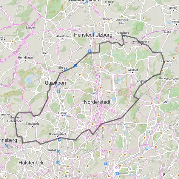 Karten-Miniaturansicht der Radinspiration "Genussvolle Radtour durch Schleswig-Holstein" in Schleswig-Holstein, Germany. Erstellt vom Tarmacs.app-Routenplaner für Radtouren