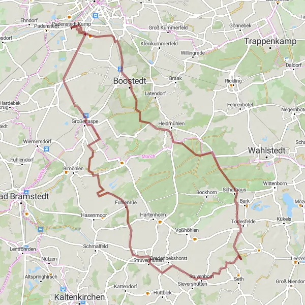 Karten-Miniaturansicht der Radinspiration "Naturerlebnisse und Panoramablick" in Schleswig-Holstein, Germany. Erstellt vom Tarmacs.app-Routenplaner für Radtouren