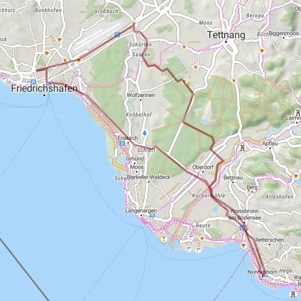 Map miniature of "Nonnenhorn Circuit" cycling inspiration in Schwaben, Germany. Generated by Tarmacs.app cycling route planner