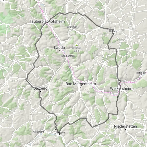 Karten-Miniaturansicht der Radinspiration "Kulturelle Entdeckungstour durch die Natur" in Stuttgart, Germany. Erstellt vom Tarmacs.app-Routenplaner für Radtouren