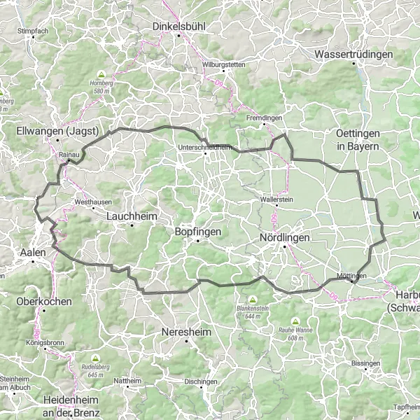 Karten-Miniaturansicht der Radinspiration "Historische Highlights und Naturerlebnisse" in Stuttgart, Germany. Erstellt vom Tarmacs.app-Routenplaner für Radtouren