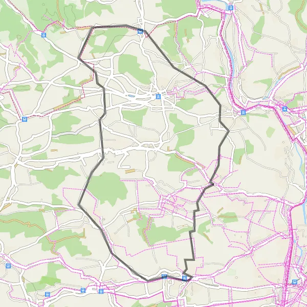 Karten-Miniaturansicht der Radinspiration "Kurze Rundtour um Leingarten" in Stuttgart, Germany. Erstellt vom Tarmacs.app-Routenplaner für Radtouren