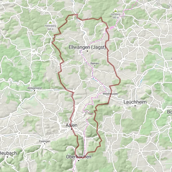 Karten-Miniaturansicht der Radinspiration "Durch die schwäbische Natur" in Stuttgart, Germany. Erstellt vom Tarmacs.app-Routenplaner für Radtouren