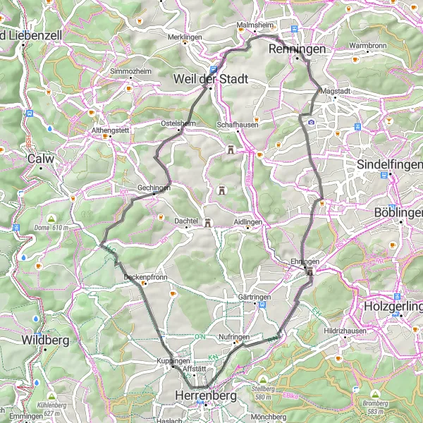 Karten-Miniaturansicht der Radinspiration "Panorama Roadtour durch den Schwarzwald" in Stuttgart, Germany. Erstellt vom Tarmacs.app-Routenplaner für Radtouren
