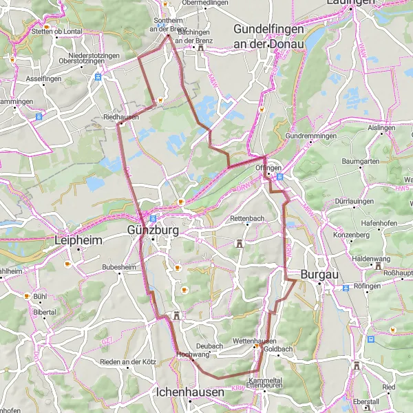 Karten-Miniaturansicht der Radinspiration "Erkundungstour durch Kammeltal" in Stuttgart, Germany. Erstellt vom Tarmacs.app-Routenplaner für Radtouren