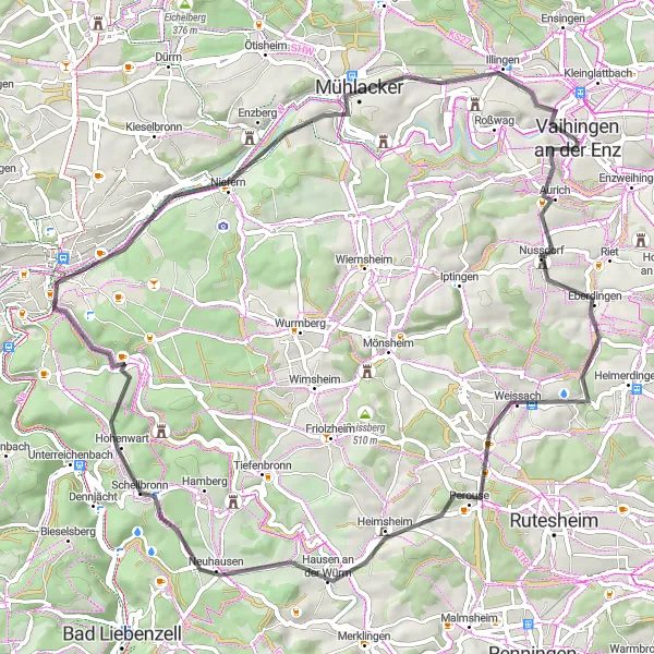 Karten-Miniaturansicht der Radinspiration "Herausfordernde Schwarzwald-Tour" in Stuttgart, Germany. Erstellt vom Tarmacs.app-Routenplaner für Radtouren