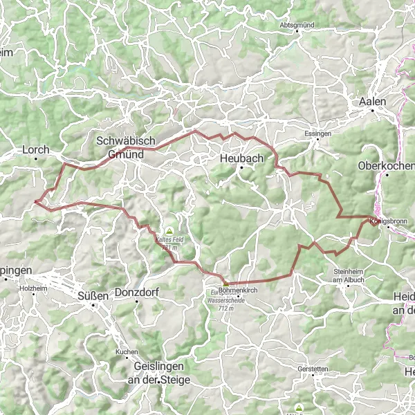 Karten-Miniaturansicht der Radinspiration "Atemberaubende Ausblicke und historische Stätten" in Stuttgart, Germany. Erstellt vom Tarmacs.app-Routenplaner für Radtouren
