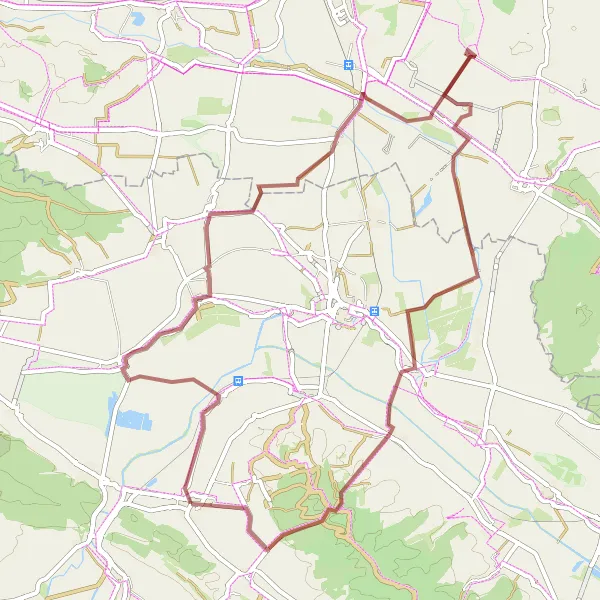 Map miniature of "Hidden Gems of Heldrungen" cycling inspiration in Thüringen, Germany. Generated by Tarmacs.app cycling route planner