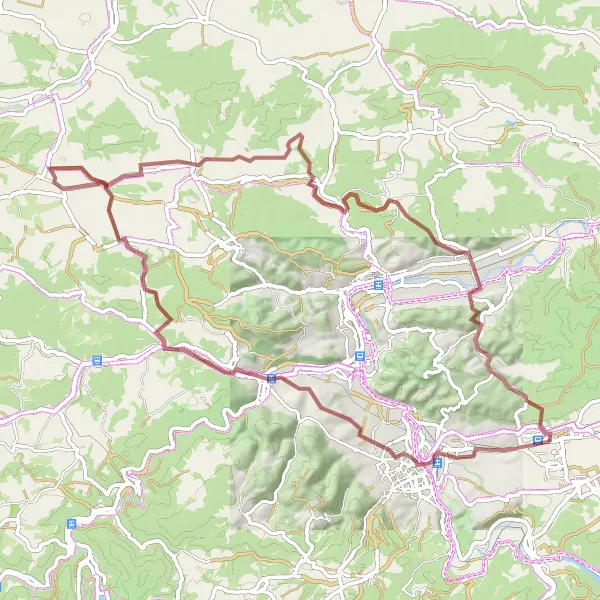 Karten-Miniaturansicht der Radinspiration "Gravelabenteuer durch die thüringische Natur" in Thüringen, Germany. Erstellt vom Tarmacs.app-Routenplaner für Radtouren