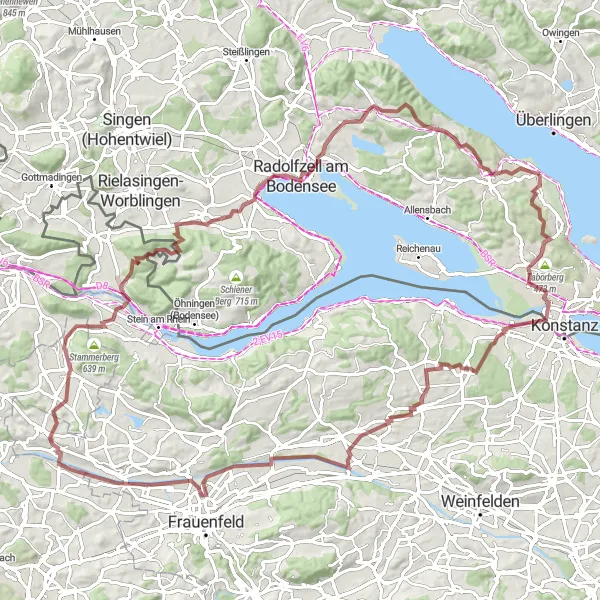 Karten-Miniaturansicht der Radinspiration "Durch Wald und Flur" in Tübingen, Germany. Erstellt vom Tarmacs.app-Routenplaner für Radtouren