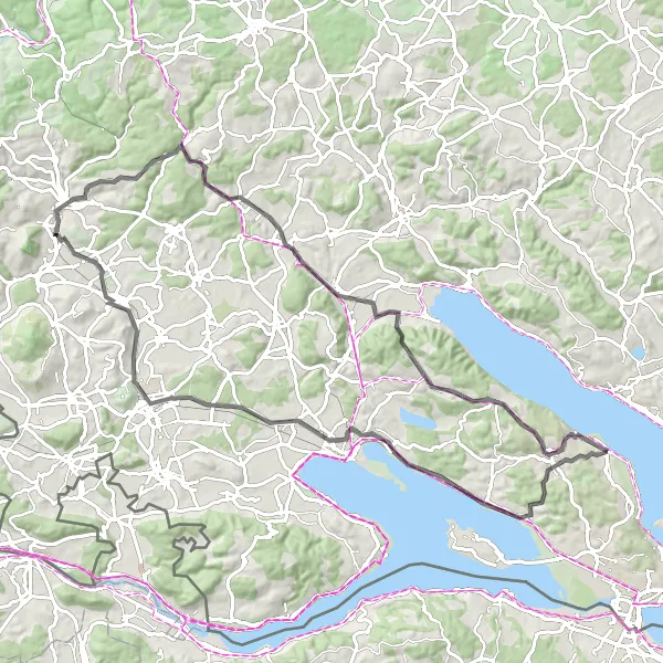 Karten-Miniaturansicht der Radinspiration "Rundweg von Dingelsdorf nach Singen (Hohentwiel)" in Tübingen, Germany. Erstellt vom Tarmacs.app-Routenplaner für Radtouren
