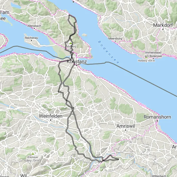 Karten-Miniaturansicht der Radinspiration "Faszinierende Landschaften und kulturelle Highlights" in Tübingen, Germany. Erstellt vom Tarmacs.app-Routenplaner für Radtouren