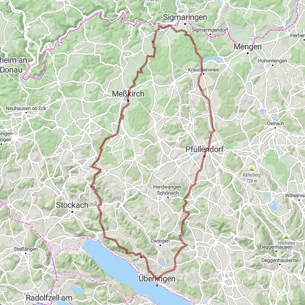 Karten-Miniaturansicht der Radinspiration "Historische Rundtour" in Tübingen, Germany. Erstellt vom Tarmacs.app-Routenplaner für Radtouren