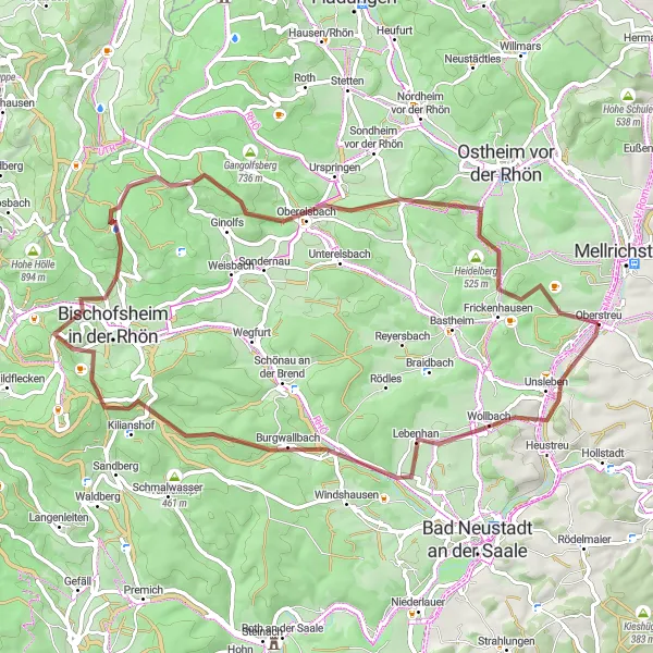 Karten-Miniaturansicht der Radinspiration "Panorama-Rundtour Frankenwald" in Unterfranken, Germany. Erstellt vom Tarmacs.app-Routenplaner für Radtouren