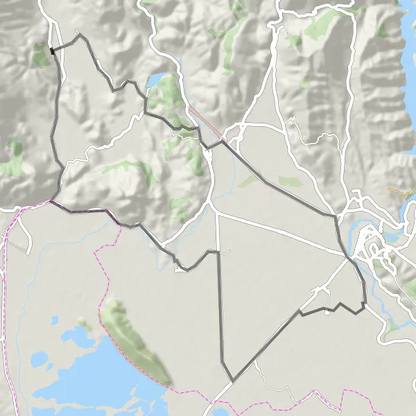 Map miniature of "Filippiada to Tyrgia Loop" cycling inspiration in Ipeiros, Greece. Generated by Tarmacs.app cycling route planner