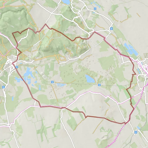 Map miniature of "Bakony Adventure" cycling inspiration in Közép-Dunántúl, Hungary. Generated by Tarmacs.app cycling route planner