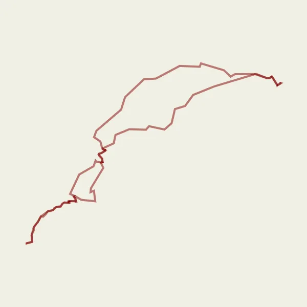 Miniature de la carte de l'inspiration cycliste "Aventure au Cœur des Montagnes Abruzzesi" dans la Abruzzo, Italy. Générée par le planificateur d'itinéraire cycliste Tarmacs.app