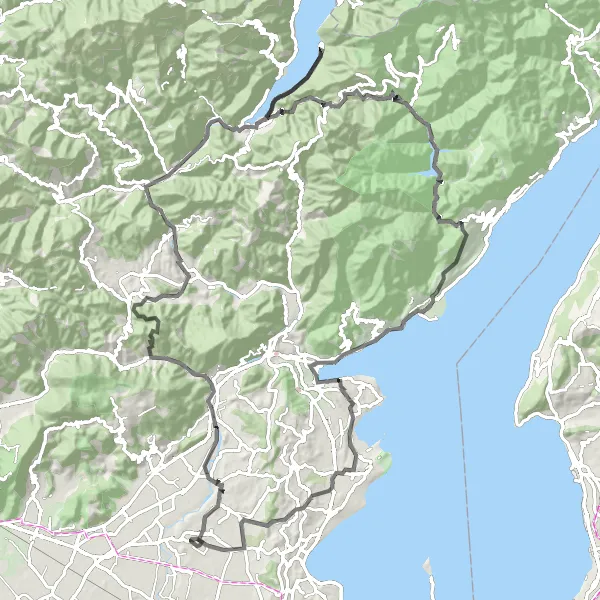 Miniatura della mappa di ispirazione al ciclismo "Calvagese della Riviera - Monte della Valle" nella regione di Lombardia, Italy. Generata da Tarmacs.app, pianificatore di rotte ciclistiche