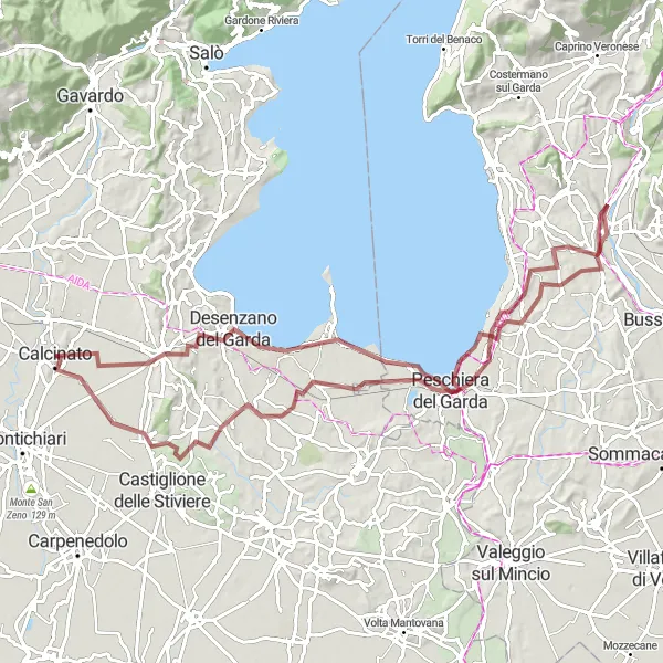 Miniature de la carte de l'inspiration cycliste "Aventure Gravel à travers Les Vignobles de Lombardie" dans la Lombardia, Italy. Générée par le planificateur d'itinéraire cycliste Tarmacs.app