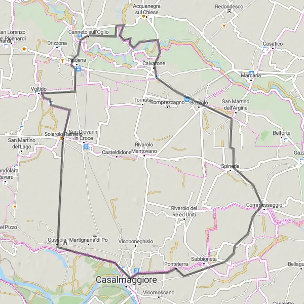 Karten-Miniaturansicht der Radinspiration "Kulturelle Erkundung auf zwei Rädern" in Lombardia, Italy. Erstellt vom Tarmacs.app-Routenplaner für Radtouren