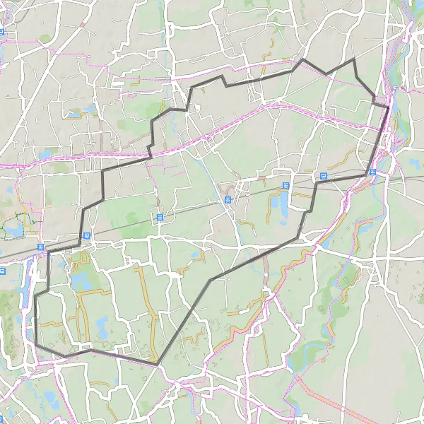 Miniatuurkaart van de fietsinspiratie "Ontdekkingstocht naar Settala en Bettola di Pozzo d'Adda" in Lombardia, Italy. Gemaakt door de Tarmacs.app fietsrouteplanner