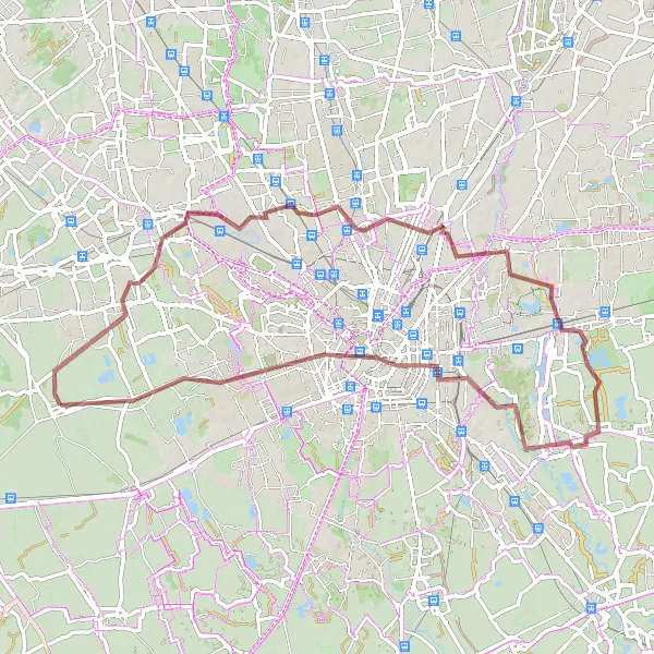 Miniatuurkaart van de fietsinspiratie "Gravel Avontuur rond Cisliano" in Lombardia, Italy. Gemaakt door de Tarmacs.app fietsrouteplanner