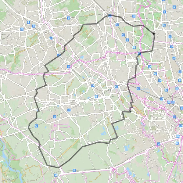 Map miniature of "Explore Limbiate and Surroundings - Road" cycling inspiration in Lombardia, Italy. Generated by Tarmacs.app cycling route planner